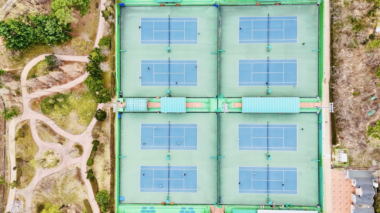 테니스장 배치도